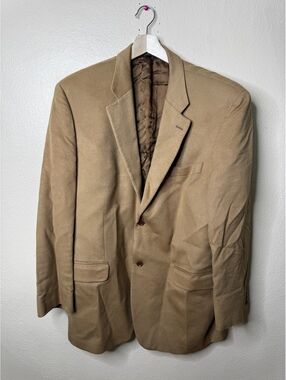 Saks Fifth Avenue Loro Piana Cashmere Men’s 46L Tan Blazer Sport Coat